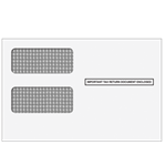 1099-MISC or 1099-R Double Window Envelope - Moisture Seal (RDWENV05)