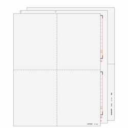 W-2 Set - Blank 4up Quadrant - 6 part (4UPSET605)