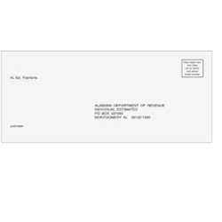 AL State Tax Estimate Envelope - 3-7/8" x 8-7/8" (ALEST10)