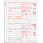 2up 1099-R Distributions From Pensions, etc. 4-part - Carbonless (CR054)