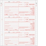 1099-S Form 4-part - 3up Carbonless (CS054)