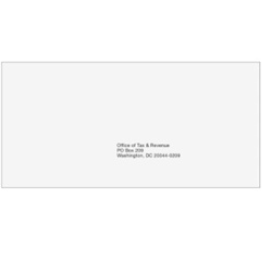 Wash DC Tax Filing Envelope for Refund - #10 (DCR410)