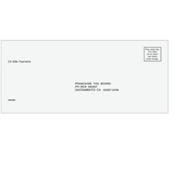 CA State Tax Filing Envelope for Sacramento - #10 (E400)