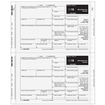 1099-MISC 2up Miscellanous Income - 2 part Electronic Filing Self-Mailer (MMPAMIS052)