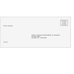 NC State Estimate Tax Envelope - 3-7/8" x 87/8" (NCEST10)